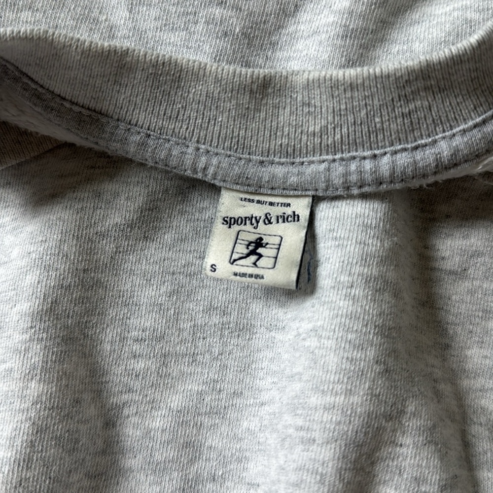 Sporty and Rich Wellness Cropped Ivy Crewneck Sweatshirt - Picture 3 of 4